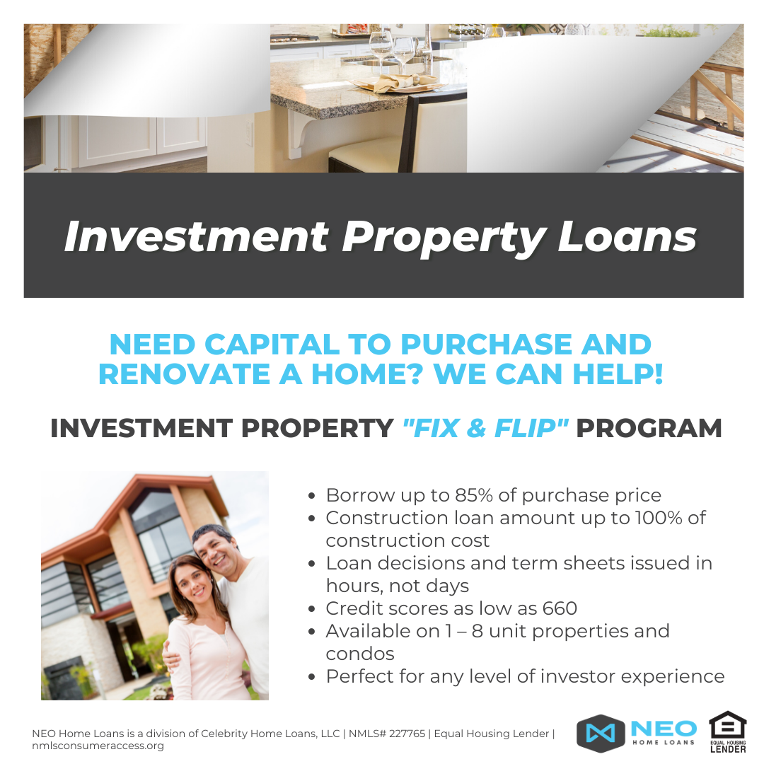 NEO Home Loans Fix & Flip Program